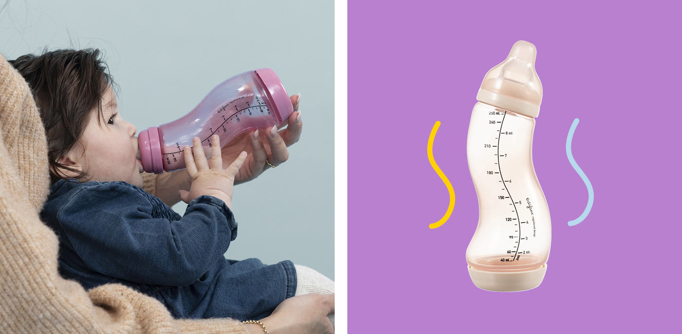 Difrax baby-bottle pink